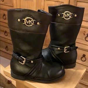 Michael Kors toddler girl black boots